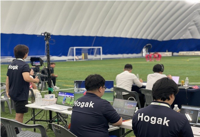 2025 Hwarang Daegi National Youth Soccer Tournament for the first time ever broadcasting all games, using Hogak AI system → Operation of situation room
