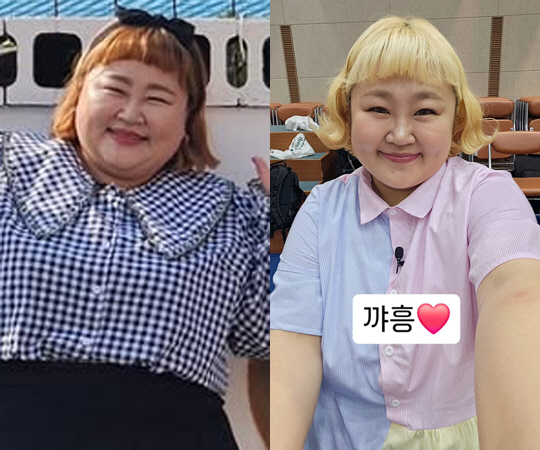 Hong Yoon Hwa's 26kg loss effect is amazing. It's clear before and after