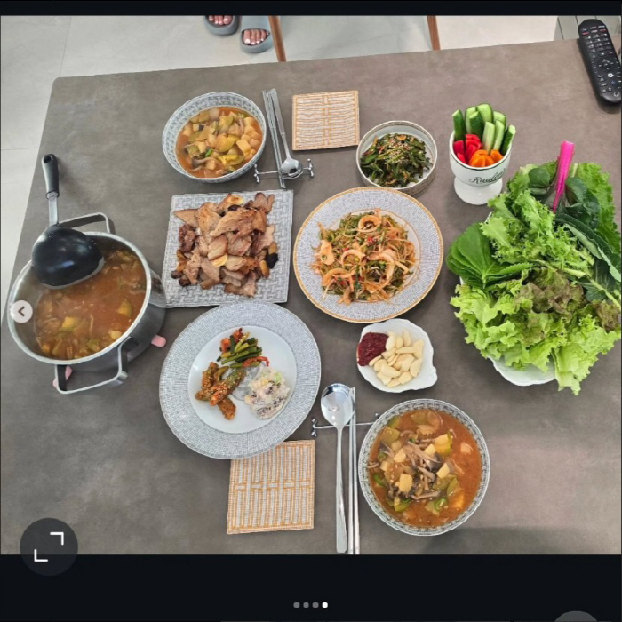 Lee Sang-min, you got remarried well..♥ Korean-style newlywed meal revealed...Thank you everyday