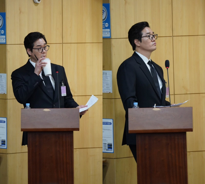 Yoo Ji-tae, broad shoulders → tall...That's the original suit fit