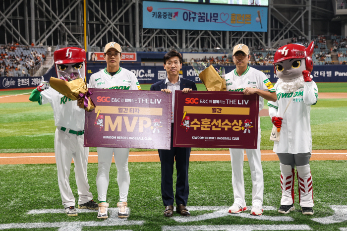Kiwoom, The LIV Award for MVP in June...Alcantara X Song Seongmun Glory