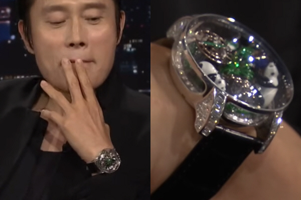 Lee Byung-hun’s 960K Panda Watch Steals the Spotlight on Jimmy Fallon