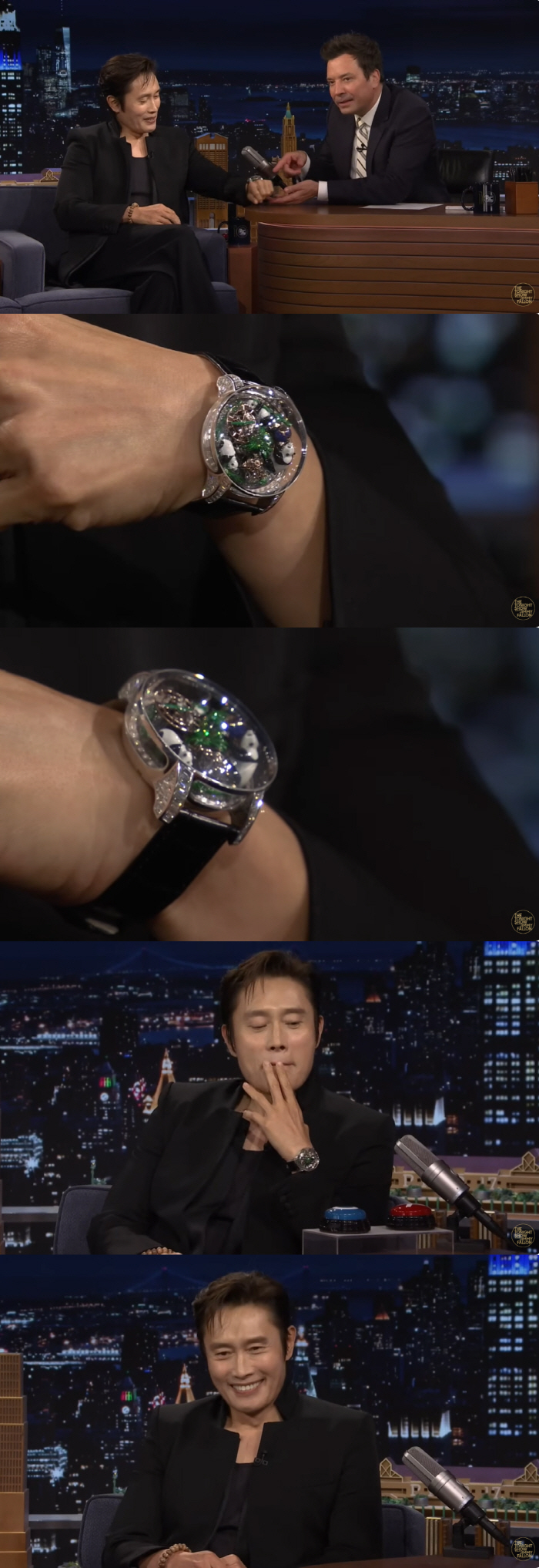 Lee Byung-hun’s 960K Panda Watch Steals the Spotlight on Jimmy Fallon