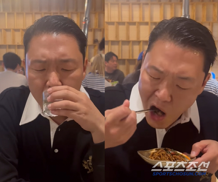 Psy, how much weight did you lose? Your soju glass got bigger. 33rd this week 