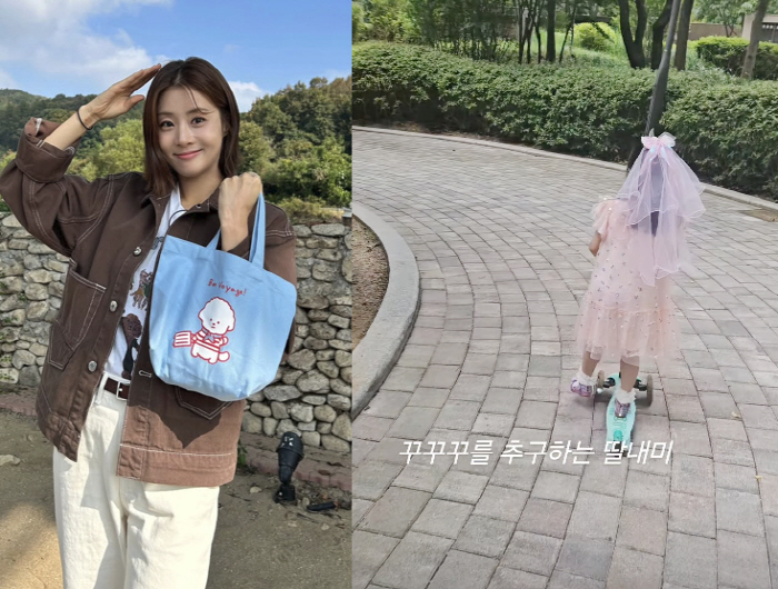 Kang So-ra's 4-year-old daughter resembles 168cm, so she's a natural celebrity