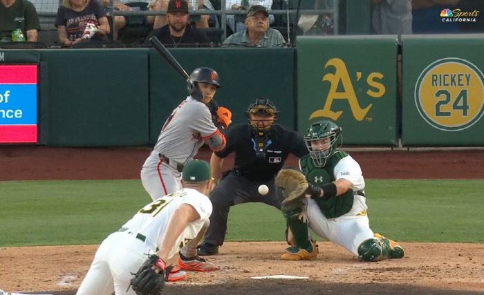 It's frustrating! 1 hit in 5 at-bats, Lee Jung-hoo hits 2 strikeouts with 3 pitches and a bases-loaded grounder, SF 72 Athletics
