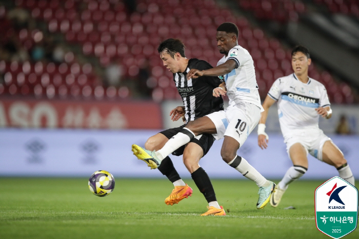  Seongnam Cheonan's dull attack in the hot weather drew 00 without a goal