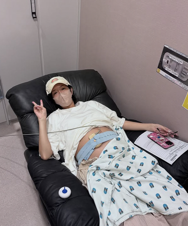 Twin pregnancy Kim Ji-hye, sad news. I have to lie down because the neck is short. It's so hard