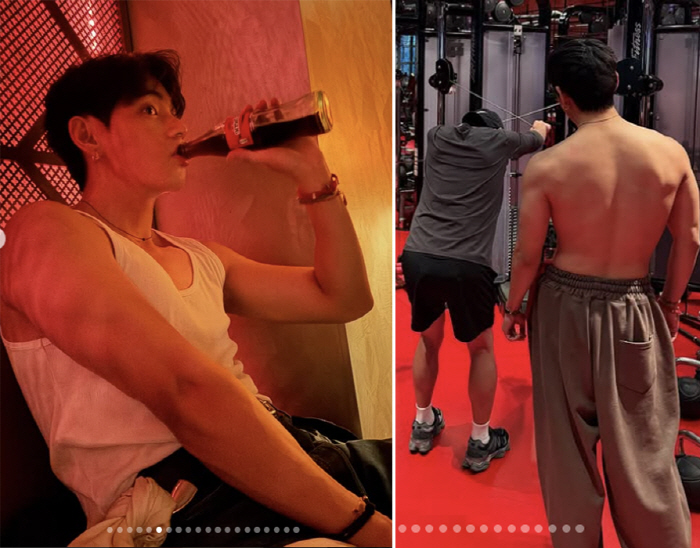 BTS V Flaunts Bulked-Up Physique in Paris