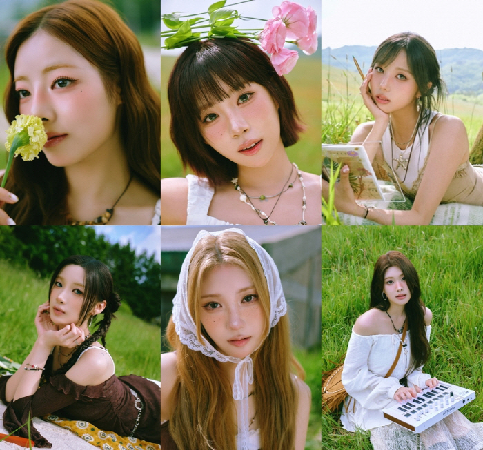 Instead of Purple Kiss, Witch, Zombie, and Freak...This time, I had green and seojeong summer