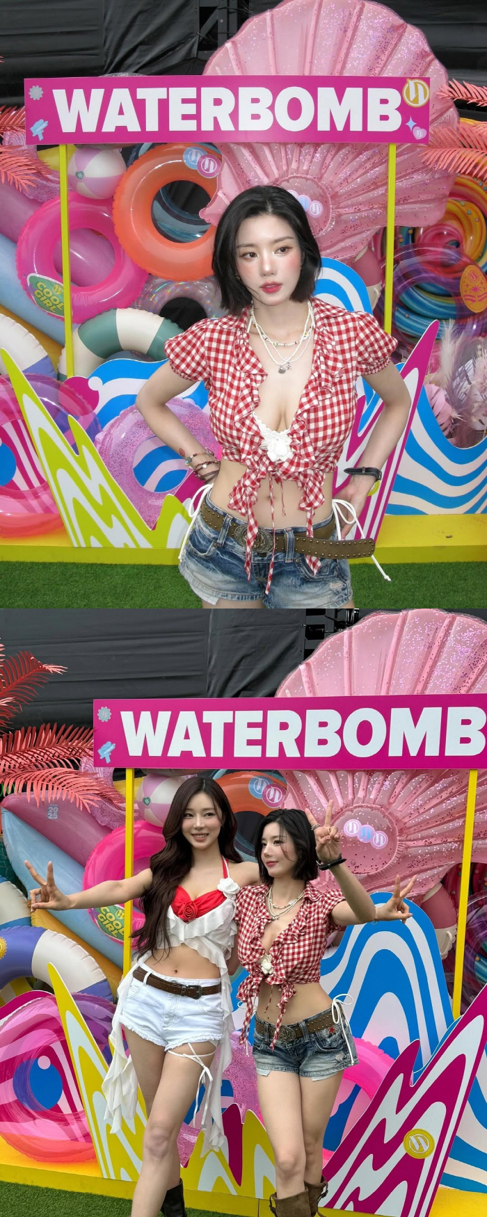 It was Kwon Eun-bi again this year..The legendary Water Bomb goddess behind-the-scenes! 