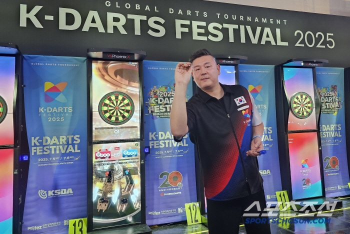 K darts, amazing! 3,500 people from all over the world who are obsessed with darts, Incheon Songdo Unjip, K-Dart Festival Seonghwang Top Ranker Han Woong-hee, and Top Ranker Gates, thumbs up!