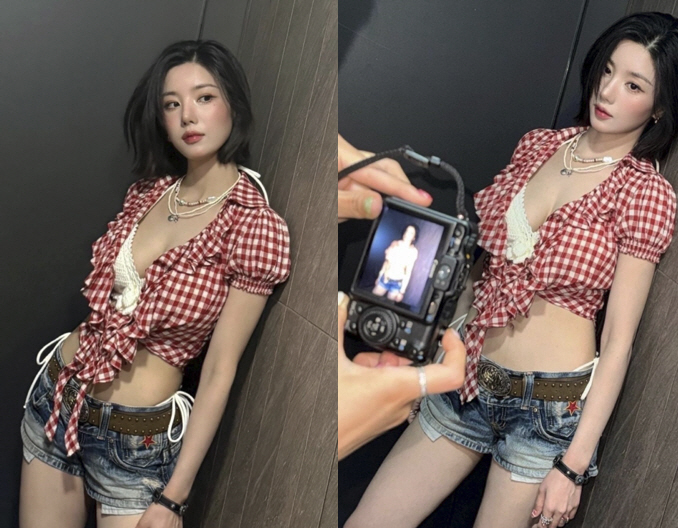 Kwon Eun-bi, who tore the water bomb apart, and her bikini body heightened stimulation performance is hot