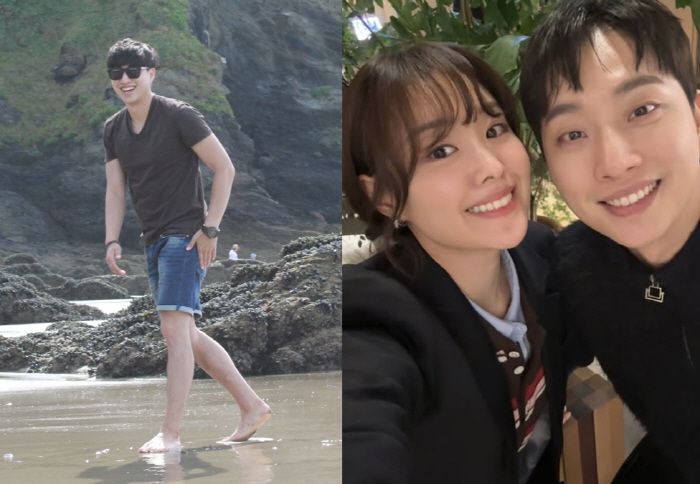 Park Wi reveals a picture of walking with long legs...♥I want to go to England with Jieun