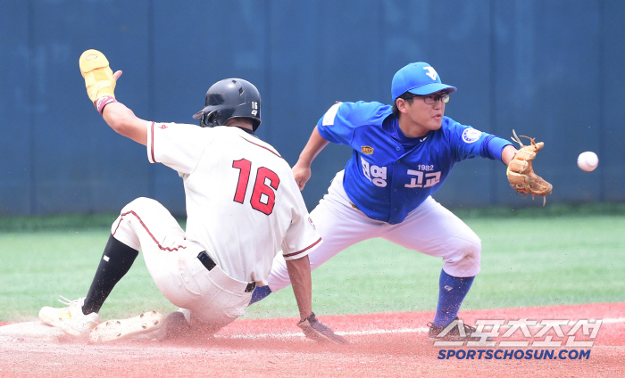  Deoksu and Park Jonghyuk's foot. Fast forward to third base