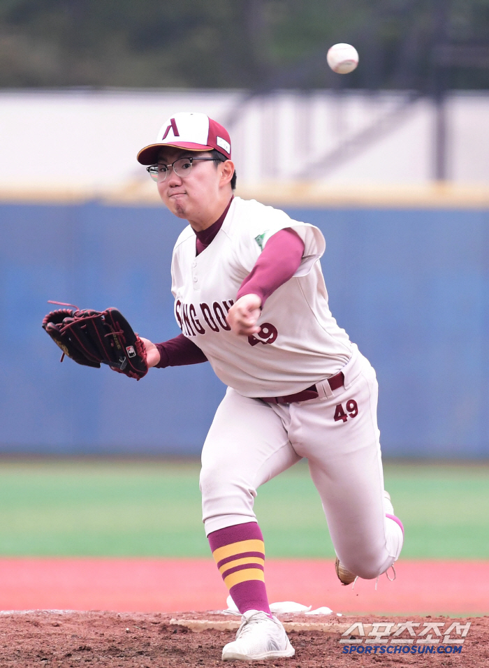  Sangdong High School Kim Moo-jung Blue Dragon Flag Appears, Strong Pitching