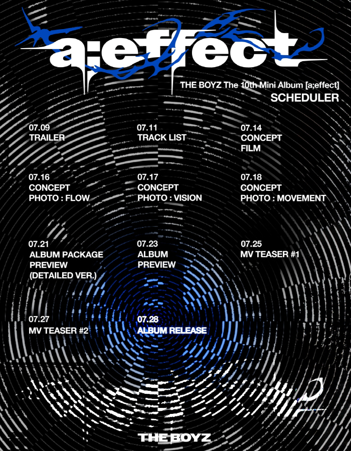 THE BOYZ Unveils Comeback Scheduler for 10th Mini Album ‘aeffect’, Drops July 28