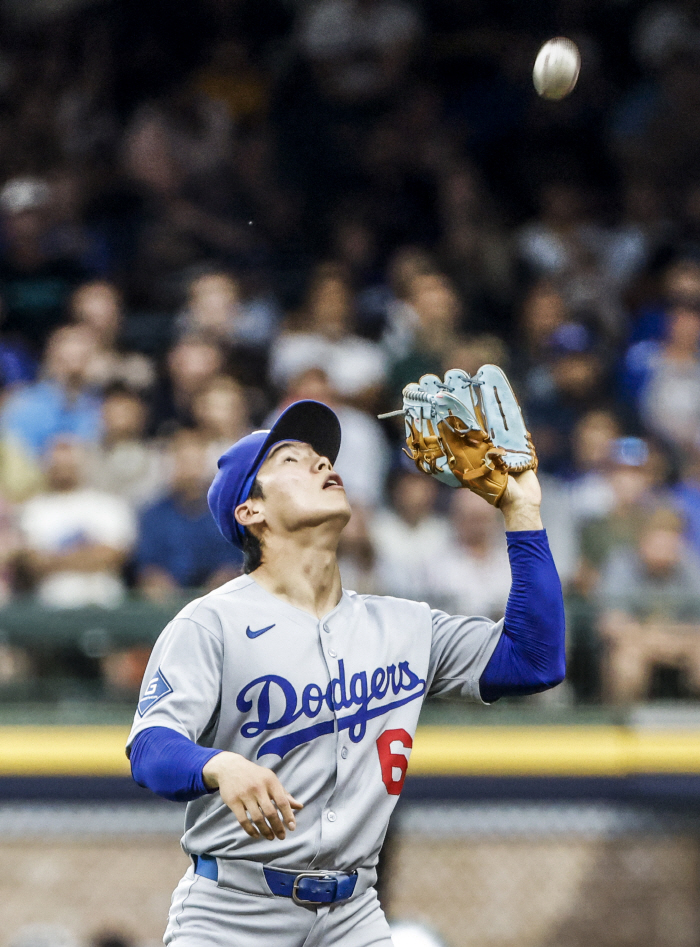 Kim Hye-sung's 4th at-bats hitless silence 0.337 Yamamoto 5 runs sank LAD 4 consecutive times