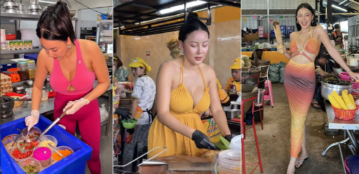 Cooking SNS Stars in Skin-Exposed Clothes Rebutting Marketing Differentiation to Sanitation Controversy