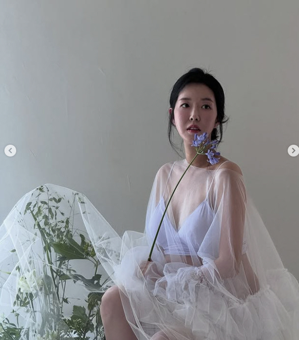 Kim Ji-hye gets permission to shoot a see-through full-term photo shoot amid the risk of premature birth of twins