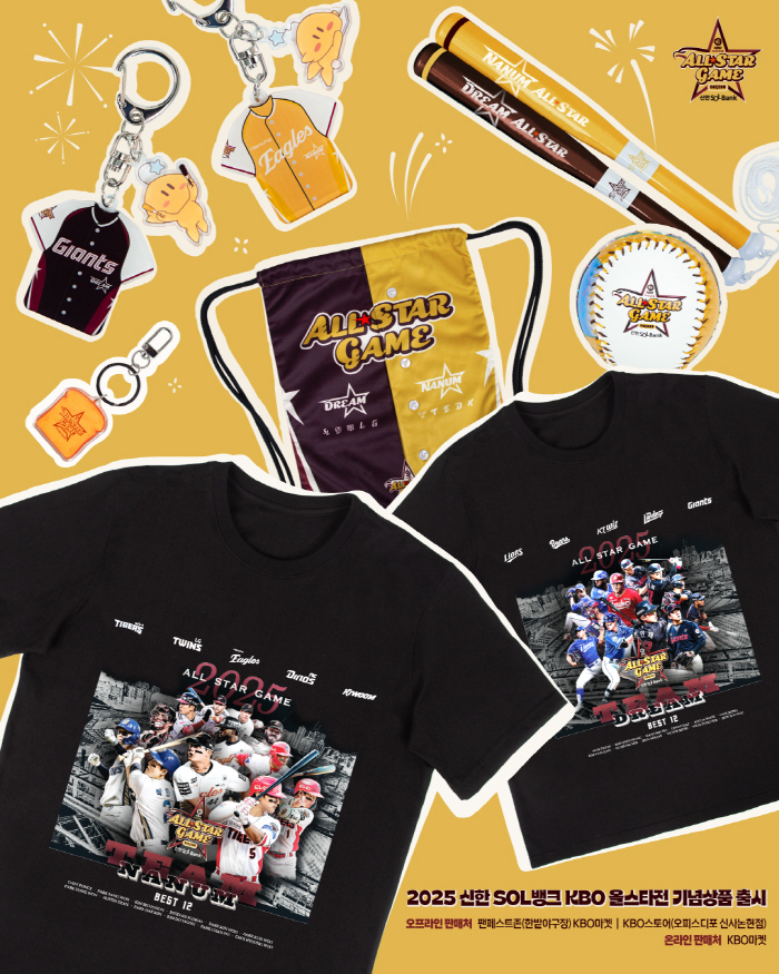 A limited number of T-shirts were also released for the first time...22 official products for the All-Star Game will be released