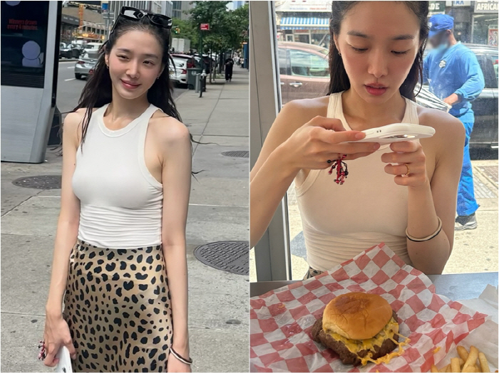 Park Kyu-young Can Have This Body Even After Eating Calorie Bomb Hamburger...New Yorker transforms into a fashion model