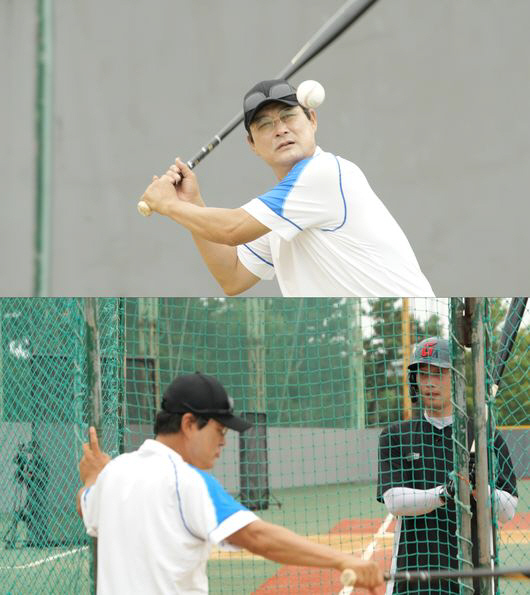  'Bang Bang Home Run Show'...From the first training session of 'The Greatest Baseball', legends ignited under Lee Jong-beom