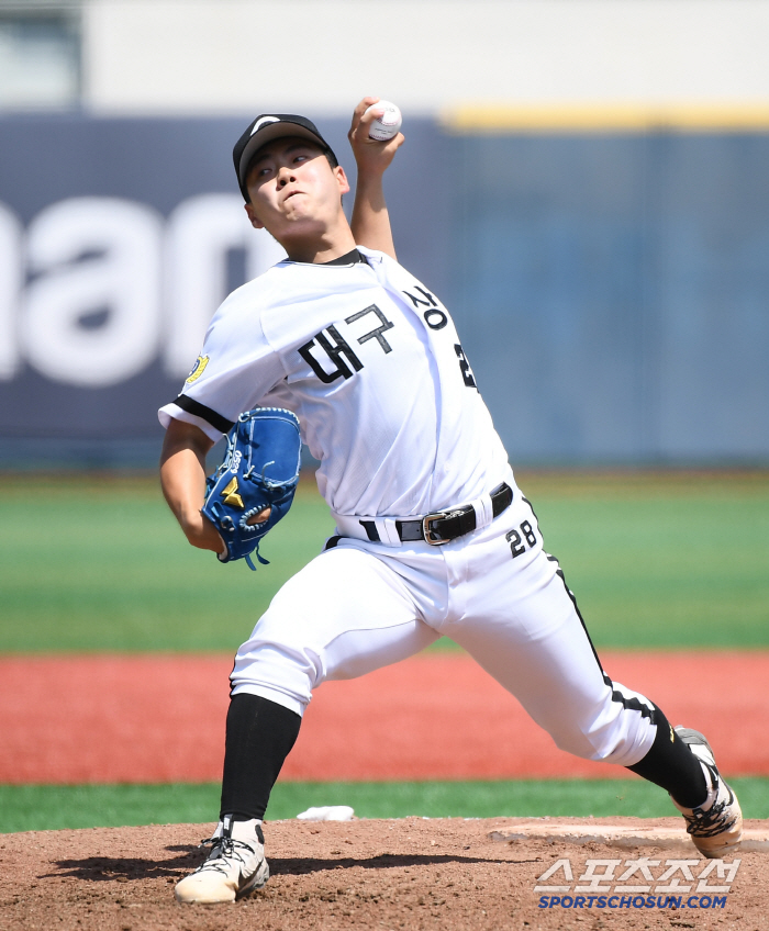  Daegu Sangwon Kim Se-eun's powerful pitching