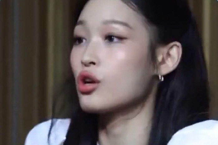  New World's eldest daughter, Annie, licks the lid of yogurt. It's the same for chaebol