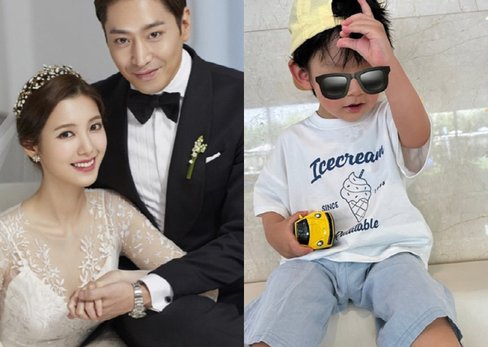 Eric ♥ Na Hye-mi reveals her first son's face for the first time, from a swimsuit to a water gun play