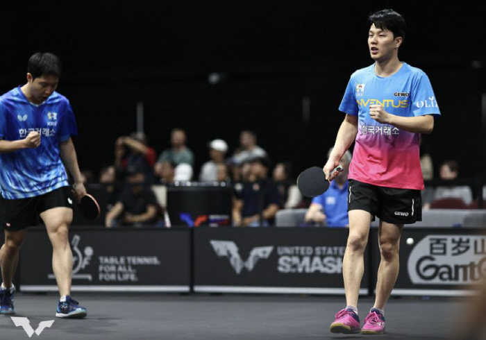 Let's go with the Lebrung brothers! Im Jong-hoon X Ahn Jae-hyun Group defeated Hong Kong Group to go to the doubles final!