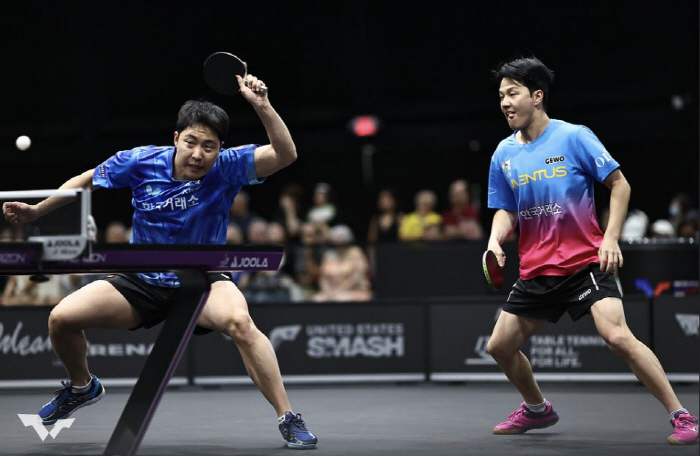 Let's go with the Lebrung brothers! Im Jong-hoon X Ahn Jae-hyun Group defeated Hong Kong Group to go to the doubles final!