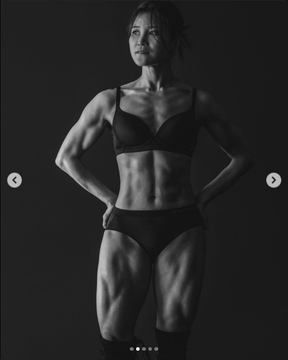 Kim Hye-sun's body-proven muscles, not words