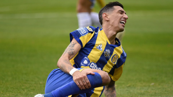 Tears welled up and he was injured in a murder tackle in his return to his home after 18 years...Di Maria, a crybaby legend who was stretchered after scoring a goal