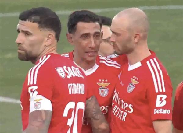 Tears welled up and he was injured in a murder tackle in his return to his home after 18 years...Di Maria, a crybaby legend who was stretchered after scoring a goal