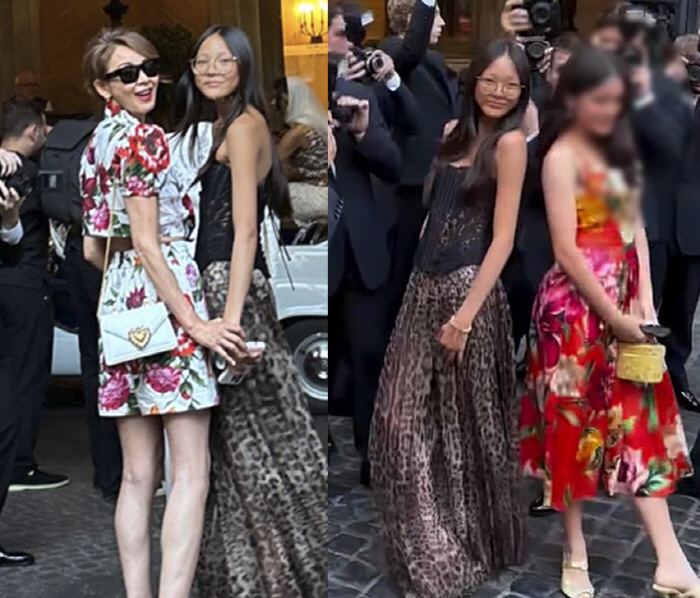 14-year-old Choo Sa-rang will debut as a model soon, but she'll strike a walking pose holding hands of YANOSHIHO in London