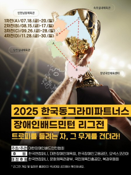 Badminton League for the Disabled Starts for 5 months in Dangjin, Chungcheongnam-do from the 18th to the 20th 