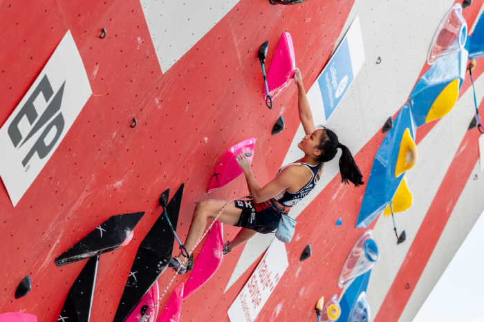 Sports climbing star Seo Chae-hyun has won the gold medal for leading the 11th World Cup tournament