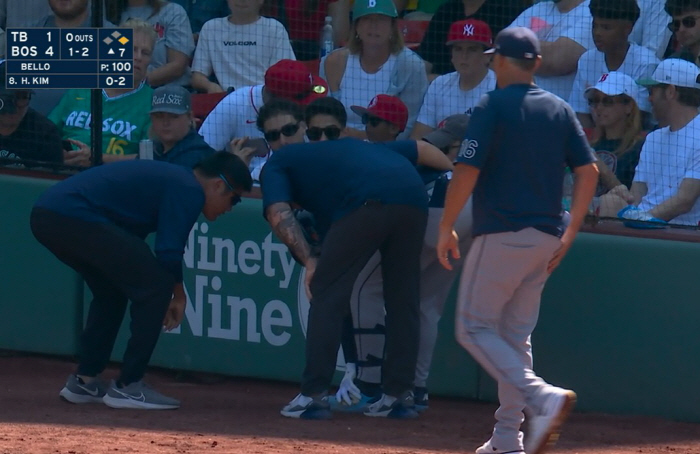 What's happening? After joining Kim Ha-sung, Tampa Bay's 2-8th loss, and his feet are fine after falling to fourth place in the AL in a row