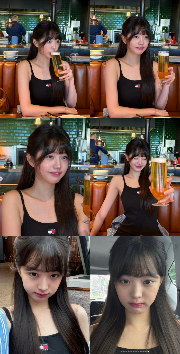 Jang Won Young, your nails and eyelashes are 'OFF'..Free, bare-faced stride in Germany