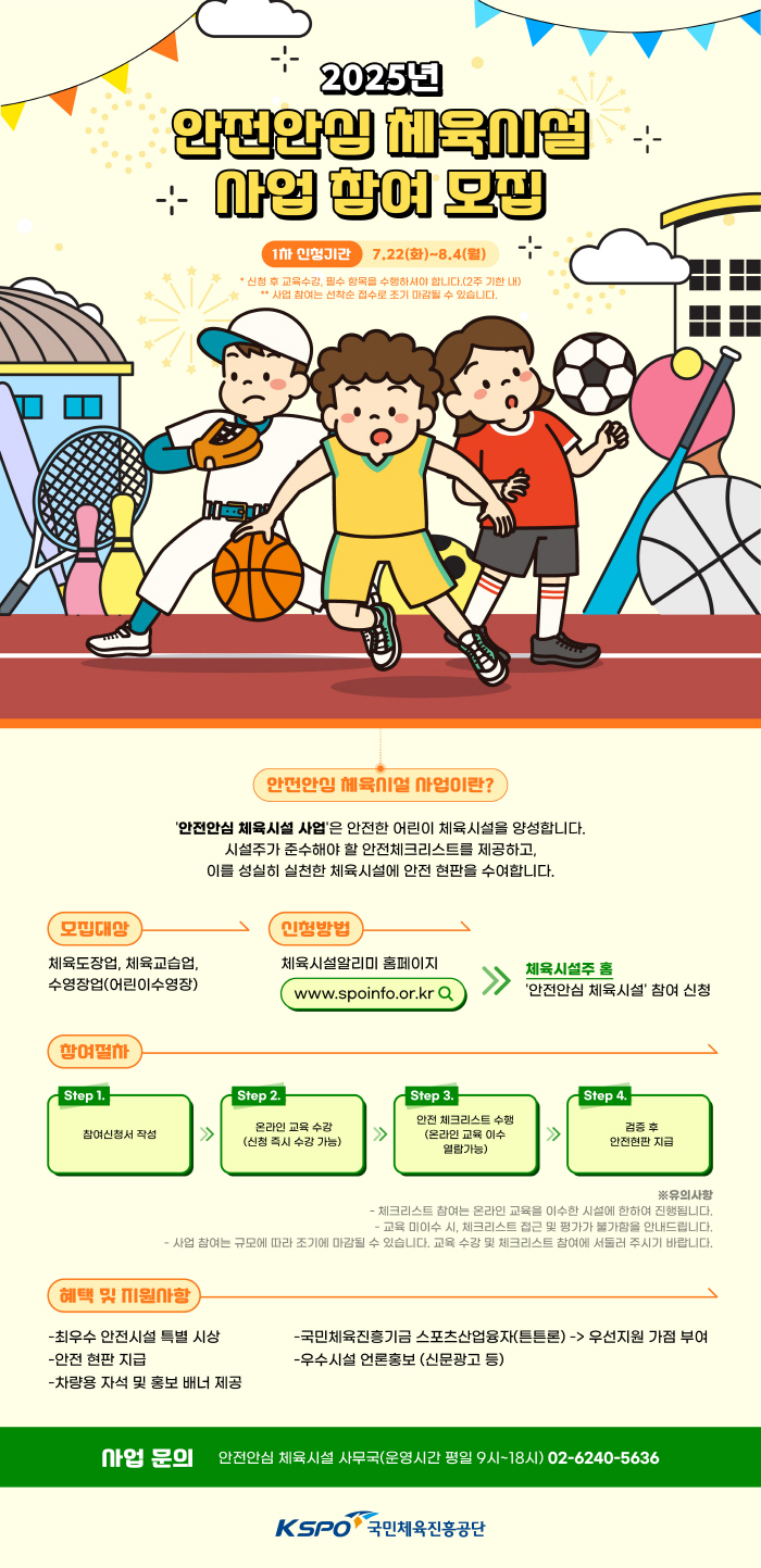Sports Promotion Corporation promotes a project to select safety-safe sports facilities in 2025