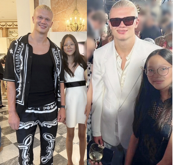 Choo Sa-rang is honored to have a friendly shot with Holland at the age of 14