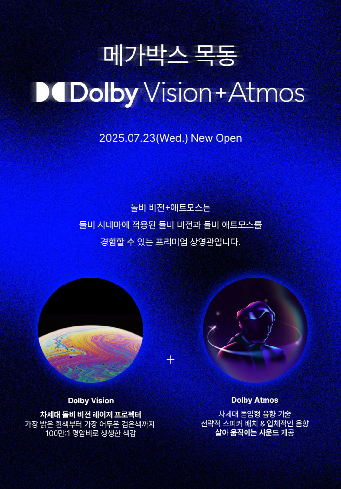 Megabox Opens Dolby Vision  Atmos Special Hall in Mokdong...The 2nd one in Korea