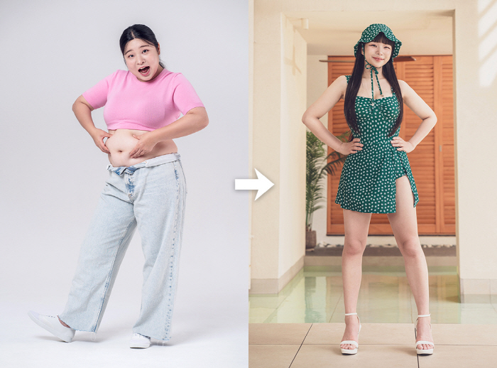 Shin Hye-sun lost 21kg and had breast surgery..I can't believe my swimsuit fits me! I'm so touched