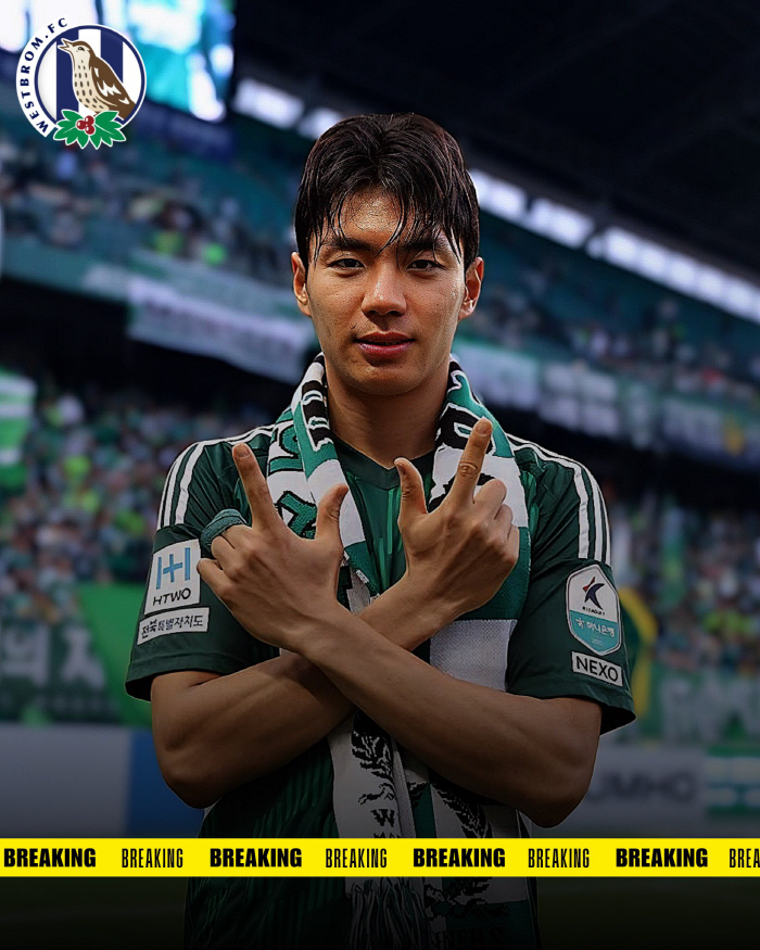 Jeon Jin-woo is desperate to recruit the next Korean star → West Bromwich, Jeonbuk ace who will shine in England...Will it be only 1.8 billion won for post Son Heung-min?