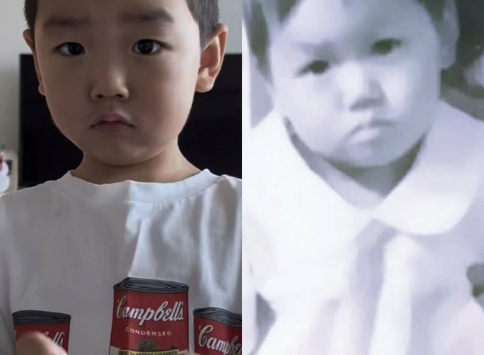 Lee Kyung-sil, you can't trick blood..I look like my grandson. I look the same as when I was 4