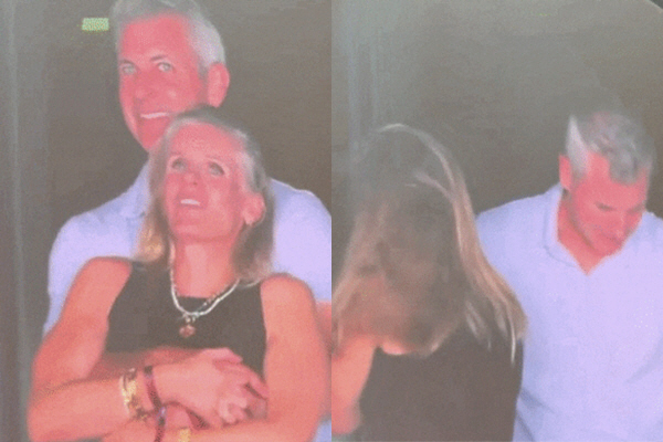 I caught an affair on the electronic display of the concert..The CEO and the staff are caught