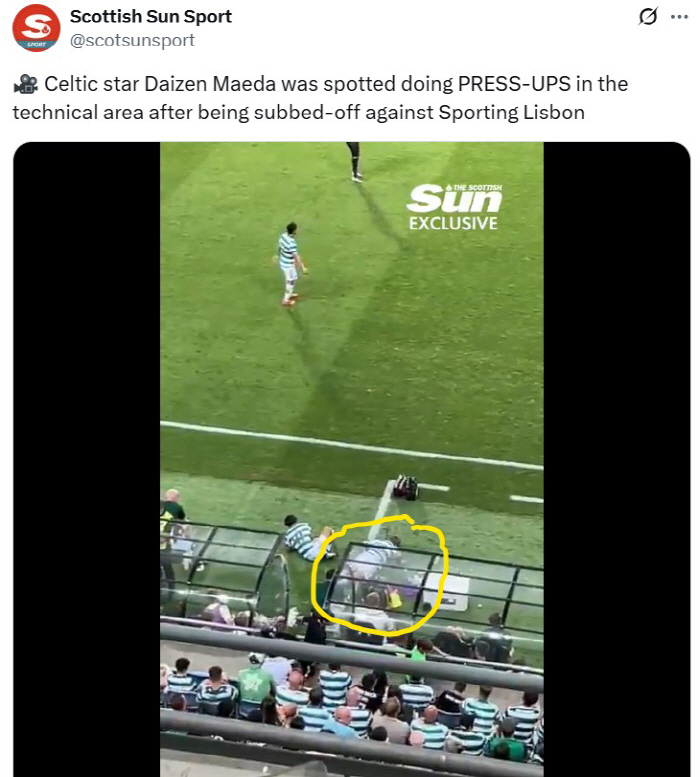 Is there such a misfortune? Why it was praised by Japanese star Maeda and Celtic fans...After he was replaced, he became the talk of the town for his physical exercise