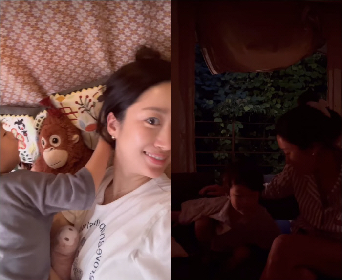 Jeon Hye-bin, I'm so scared of thunderstorms with my son in the downpour
