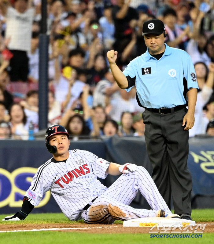  Moon Sungjoo was aiming for third base